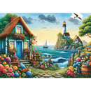 Jacarou Blue House Bay 1000pc Jigsaw Puzzle