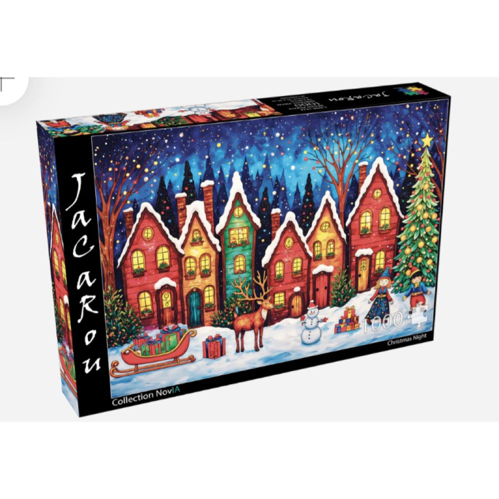 Jacarou Christmas Night 1000pc Jigsaw Puzzle