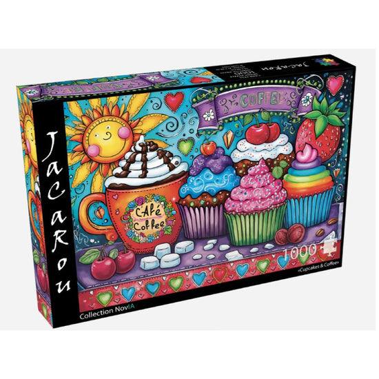 Jacarou Cupcakes & Coffee 1000pc Jigsaw Puzzle