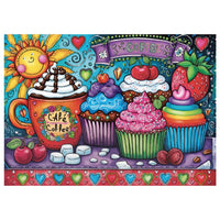 Jacarou Cupcakes & Coffee 1000pc Jigsaw Puzzle