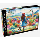 Jacarou Dog Walking Bliss 1000pc Jigsaw Puzzle