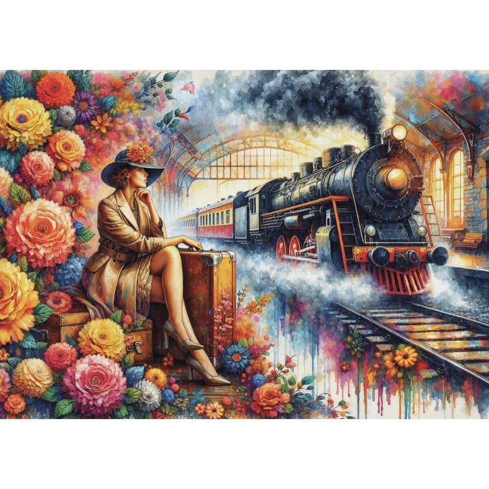 Jacarou Elegance Meets Steam 1000pc Jigsaw Puzzle