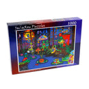 Jacarou Frogs Summer Camp 1000pc Jigsaw Puzzle
