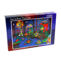 Jacarou Frogs Summer Camp 1000pc Jigsaw Puzzle