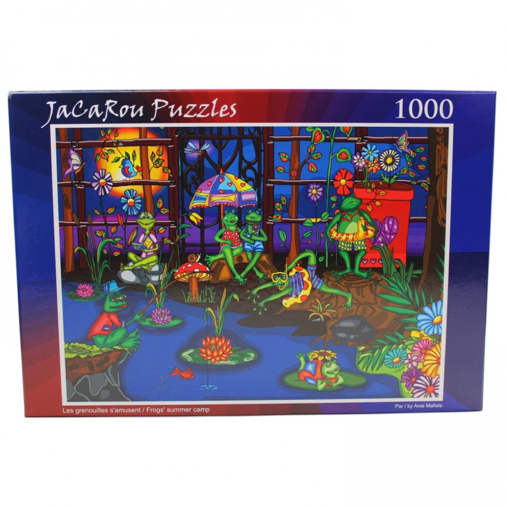 Jacarou Frogs Summer Camp 1000pc Jigsaw Puzzle