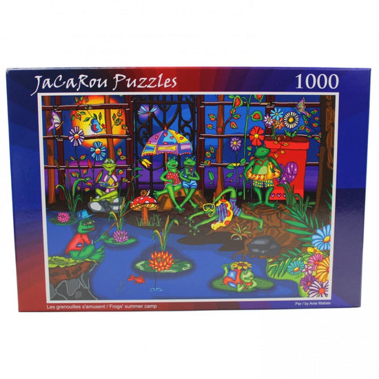 Jacarou Frogs Summer Camp 1000pc Jigsaw Puzzle