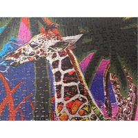 Jacarou Rainbow Giraffes 1000pc Jigsaw Puzzle