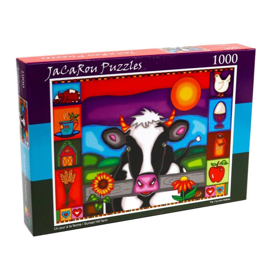 Jacarou Sunset Hill Farm 1000pc Jigsaw Puzzle