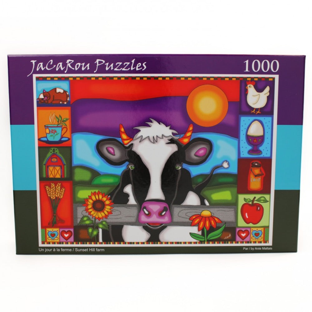 Jacarou Sunset Hill Farm 1000pc Jigsaw Puzzle