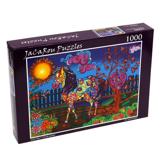 Jacarou Flower Garden 1000pc Jigsaw Puzzle