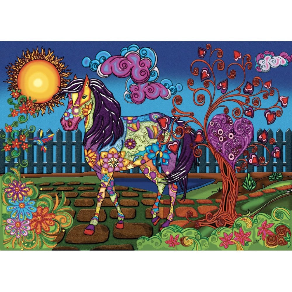 Jacarou Flower Garden 1000pc Jigsaw Puzzle