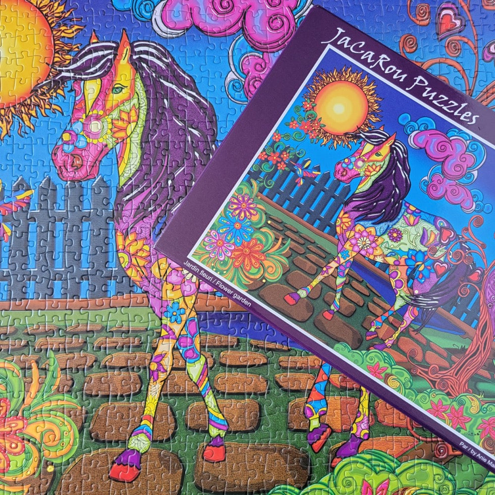 Jacarou Flower Garden 1000pc Jigsaw Puzzle