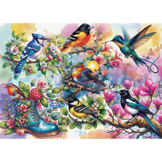 Jacarou Lovely Feathered Beauties 1000pc Jigsaw Puzzle