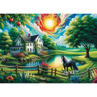 Jacarou Majestic Black Beauty 1000pc Jigsaw Puzzle