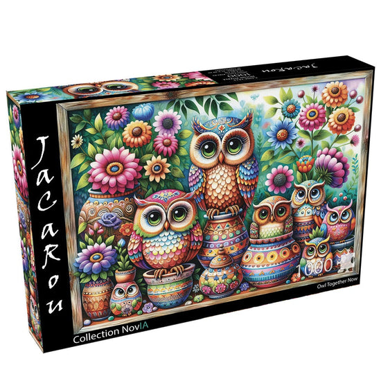 Jacarou Owl Together Now 1000pc Jigsaw Puzzle