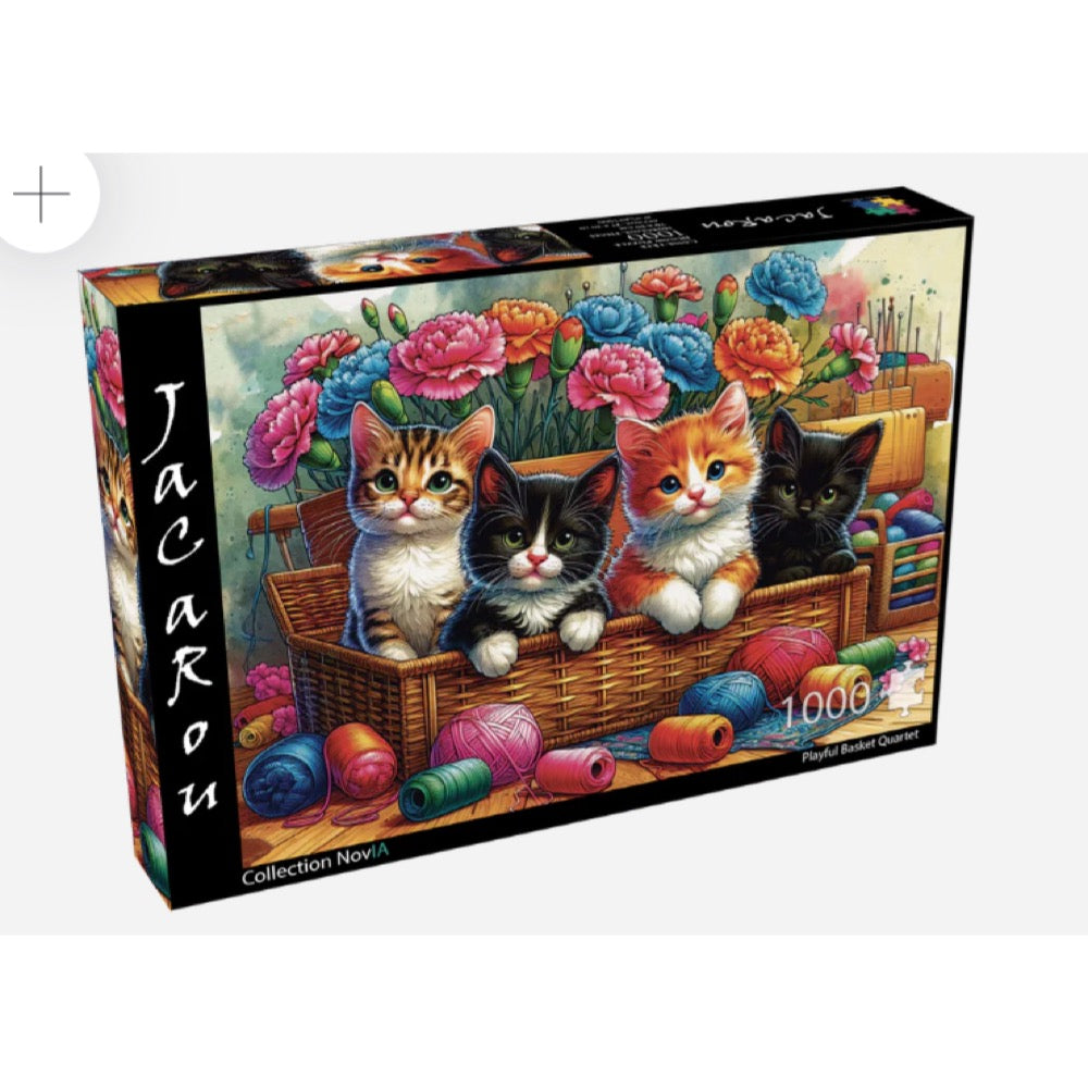 Jacarou Playful Basket Quartet 1000pc Jigsaw Puzzle