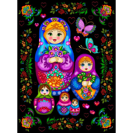 Jacarou Russian Dolls 1000pc Jigsaw Puzzle