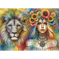 Jacarou Beauty and Roar 1000pc Jigsaw Puzzle