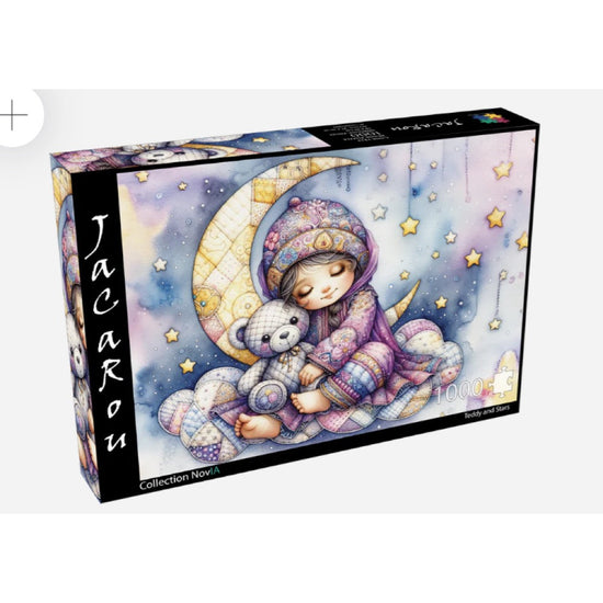 Jacarou Teddy and Stars 1000pc Jigsaw Puzzle