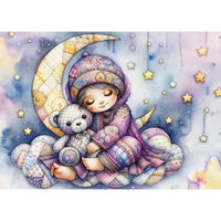 Jacarou Teddy and Stars 1000pc Jigsaw Puzzle