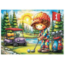 Jacarou Tiny Tee Time 1000pc Jigsaw Puzzle