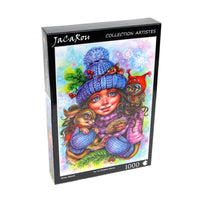 Jacarou Winter Warmth 1000pc Jigsaw Puzzle