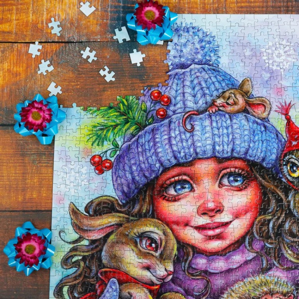 Jacarou Winter Warmth 1000pc Jigsaw Puzzle