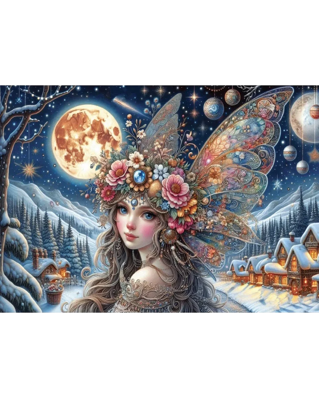 Jacarou Fairy in Frost 1000pc Jigsaw Puzzle Adult Jigsaws
