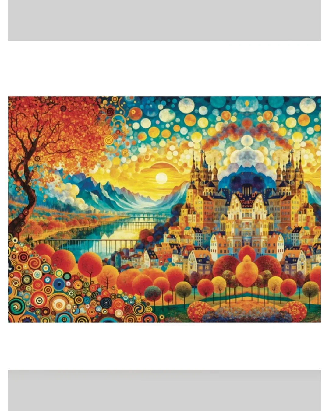 Jacarou Golden Horizons 1000pc Jigsaw Puzzle Adult Jigsaws