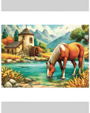 Jacarou Millstream Pause 1000pc Jigsaw Puzzle Adult Jigsaws