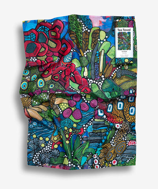 Red Maple Tea Towel