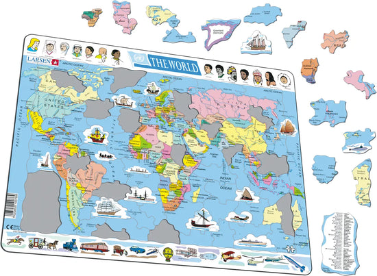 Political Map of World Puzzle