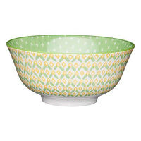 Mikasa 15.5 cm Bowl – Green Geometric