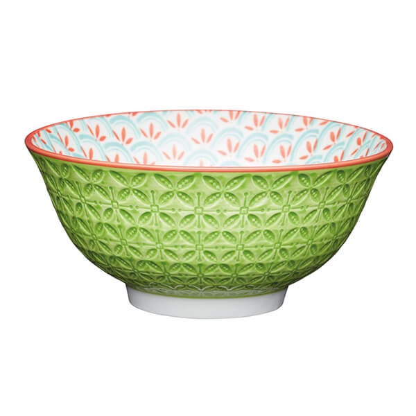 Mikasa 15.5 cm Bowl – Geometric Lime
