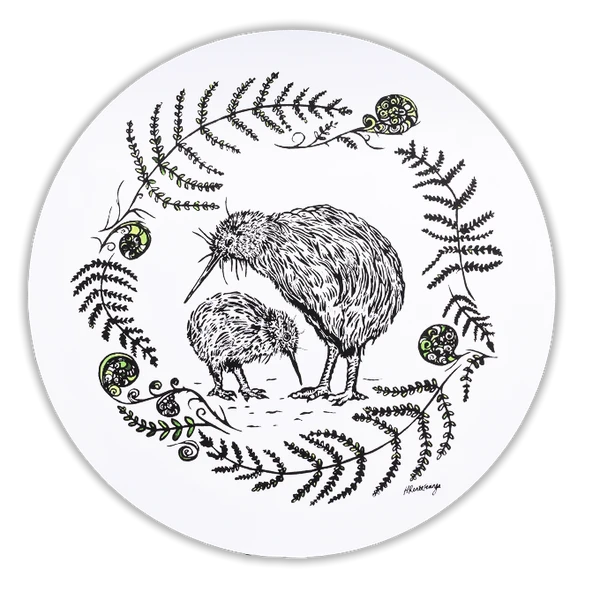 Salisbury Kiwi Placemats set of 6 with kiwi artwork