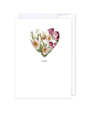 LL015 Floral Heart Greeting Cards