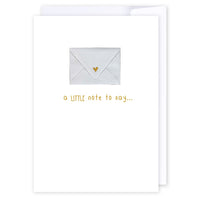 A little note to say envelope