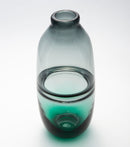 Salisbury Smoke & Blue Green Two-Tone Glass Vase 30 cm