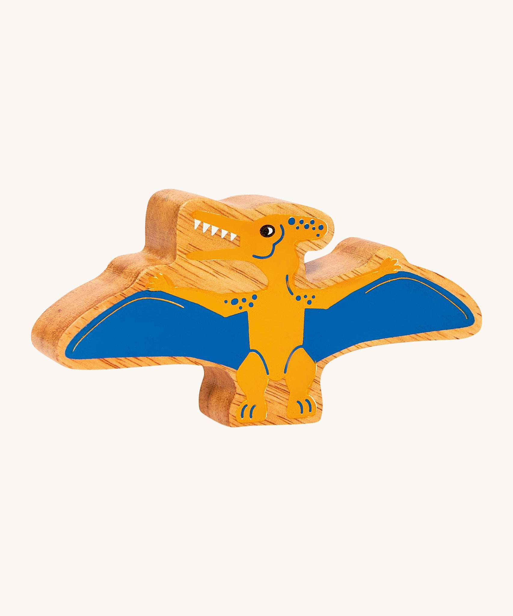 Lanka Kade Blue Pteranodon Wooden Dinosaur Figure