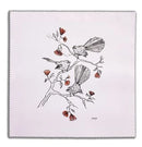 Salisbury Fantail Lens Cloth with New Zealand fantail artwork