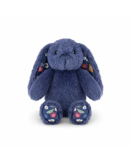 Lily & George Littlefoot Bunny Soft Toy – Floral Sapphire | Whimsy & Wonder NZ Stuffed Animals