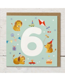 Lion Party - 6th Birthday Card Birthday Cards