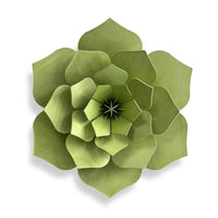 Lovi Decorative Wooden Flower - 48cm - pale green