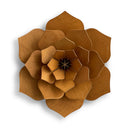 Lovi Decorative Wooden Flower - 48cm - cinnamon brown