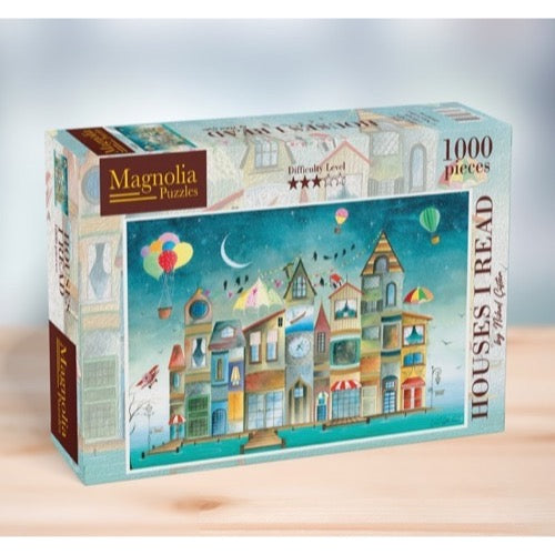 Magnolia Houses I Read Nihal Cifter Special Edition 1000pc Jigsaw Puzzle