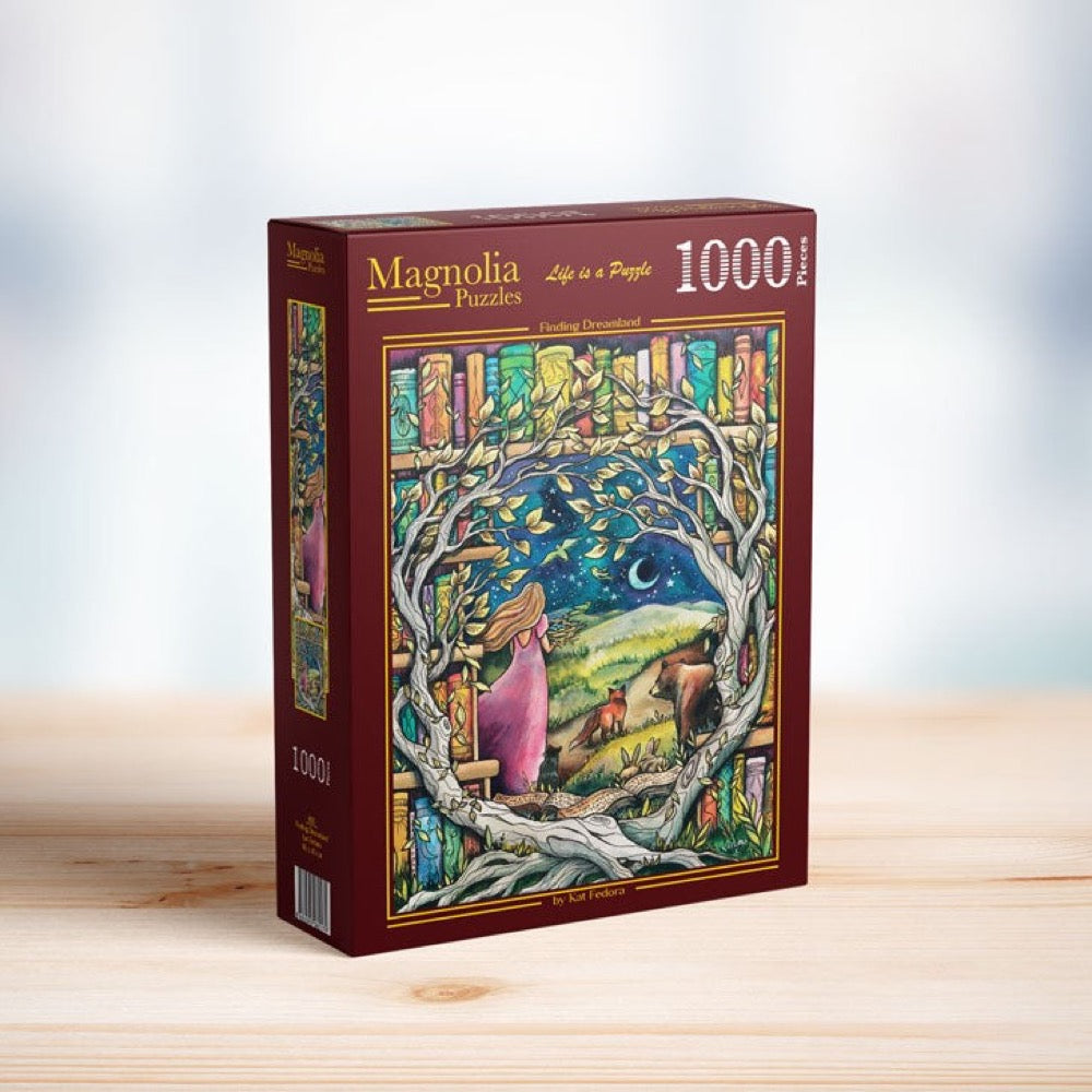 Magnolia Finding Dreamland Kat Fedora 1000pc Jigsaw Puzzle