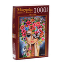 Magnolia Lady with Flowers Romi Lerda Special Edition 1000pc Jigsaw Puzzle