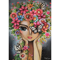 Magnolia Lady with Flowers Romi Lerda Special Edition 1000pc Jigsaw Puzzle