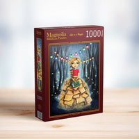 Magnolia Bookworm Girl Romi Lerda 1000pc Jigsaw Puzzle