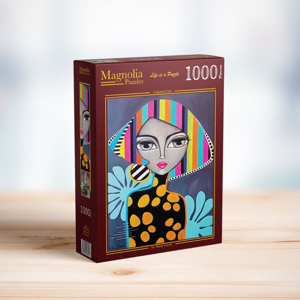 Magnolia Colorful Girl Romi Lerda 1000pc Jigsaw Puzzle